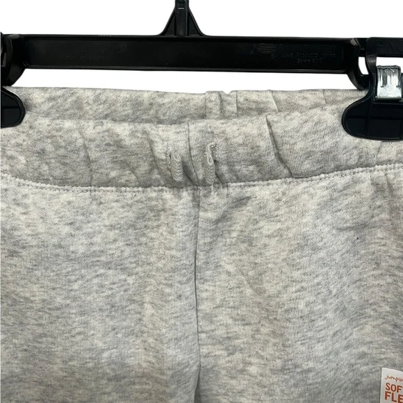 NWT Girls Jumping Bean Fleece Lined Grey Drawstring Joggers - Size 5 - Picture 5 of 8
